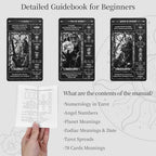 Authentic imported USA beauty and lifestyle tarot deck close up of cardstock quality