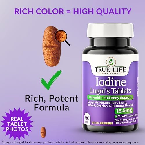 True Life Therapeutics Lugol's Iodine supplement bottle packaging
