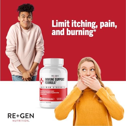 Re+Gen Immune Support 120 capsules bottle side profile