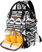 Montana West travel baby bag interior showing organized compartments and lining