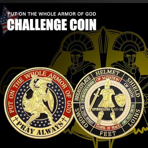 Premium metal challenge coins with antique finish arranged neatly for military collectors.