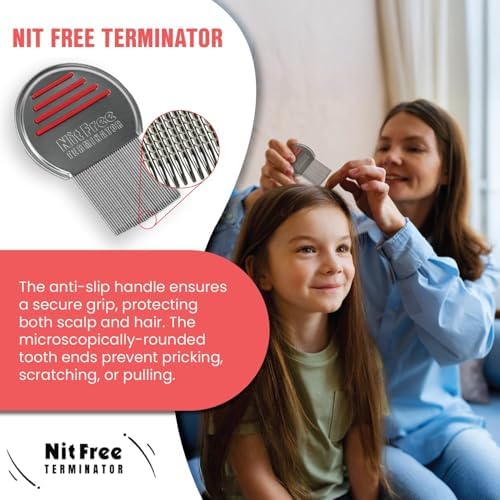 Double sided fine tooth pet flea comb for cats and dogs