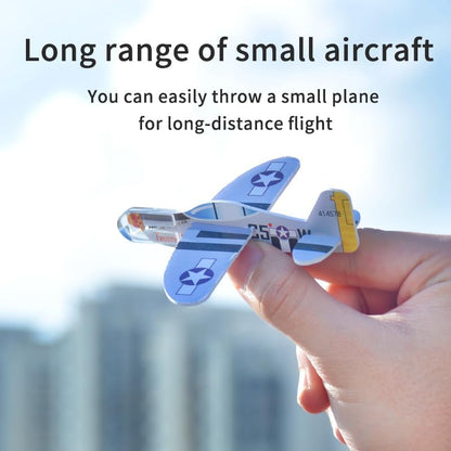 LUCKY GUESS 50 Pcs Foam Gliders Planes Toys, Paper Airplane, Assorted Colors, Easy Assembly, Perfect for Party Favors & Classroom Prizes, Outdoor Flying Toys for Kids Boys and Girls - Image 4