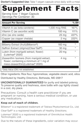Doctors' Preferred OcuGold capsules ingredient label view