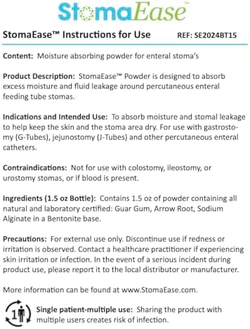 EnClean StomaEase Powder protective seal verification showing authentic USA imported medical supplies.