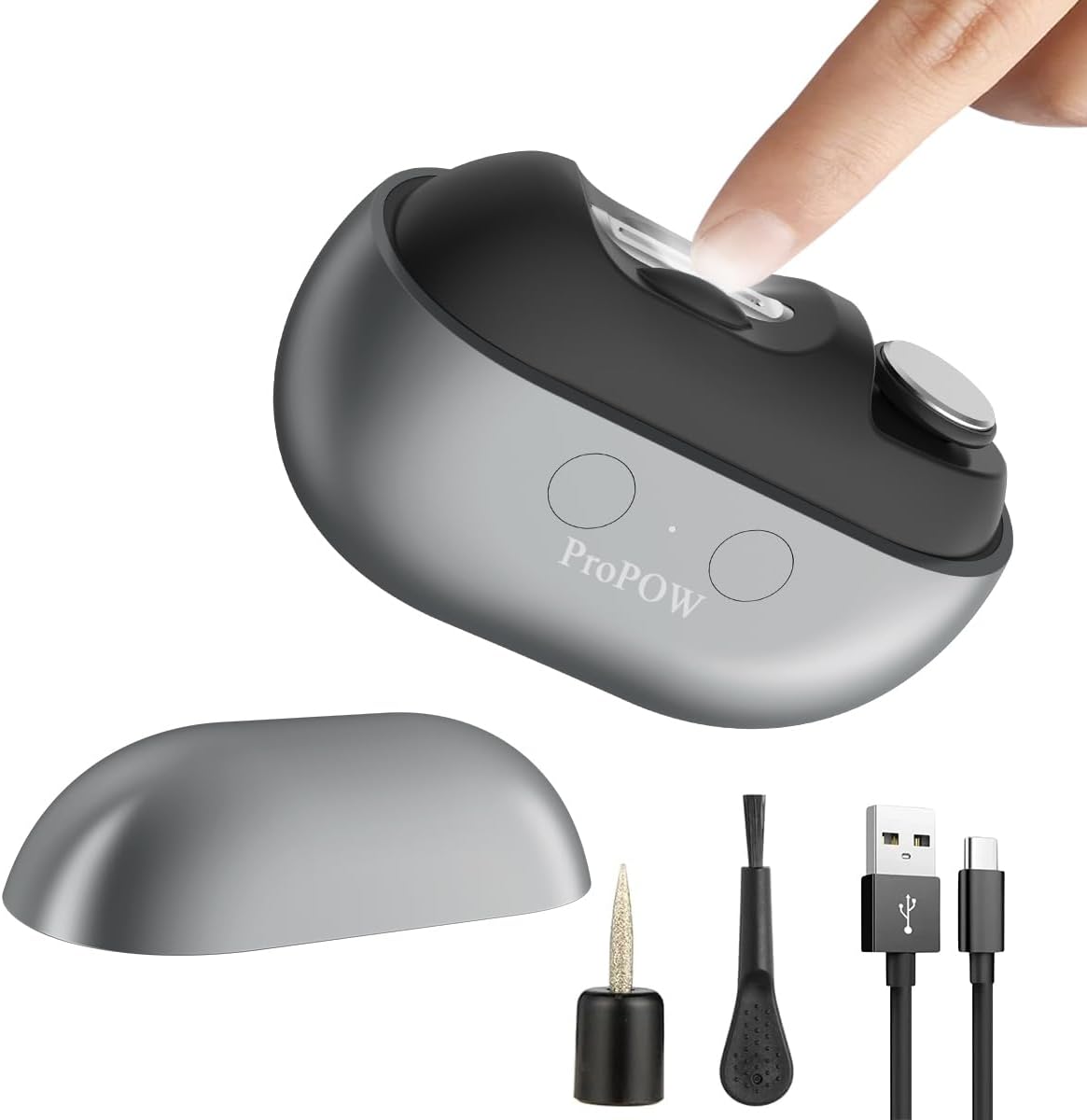 Spwkr 3-in-1 electric nail clipper front view