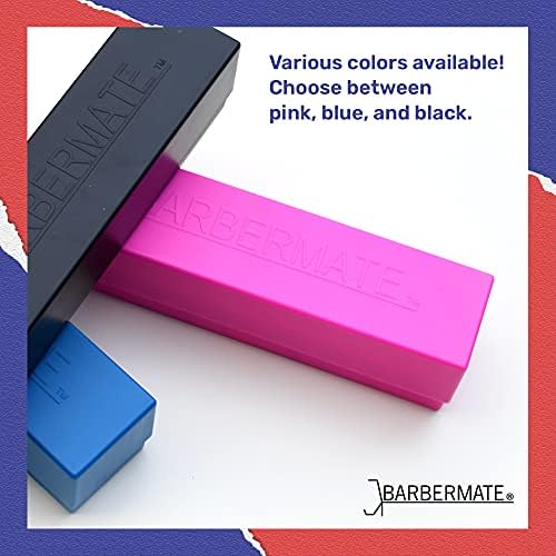 BarberMate pink stylist tools organizer case inside a workstation drawer view