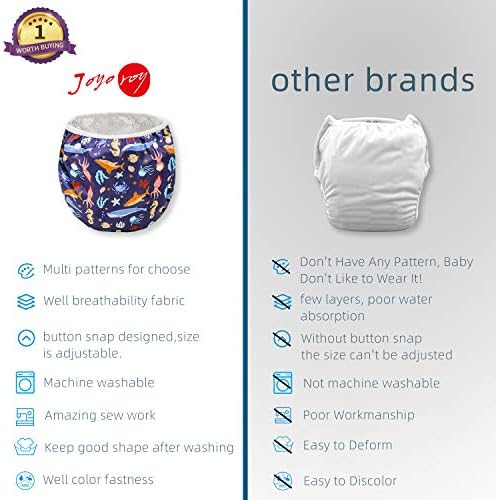 Joyo Roy pack of two washable swim diapers folded display