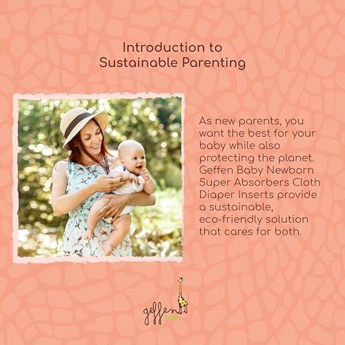 Three-pack of Geffen Baby hemp and organic cotton diaper inserts