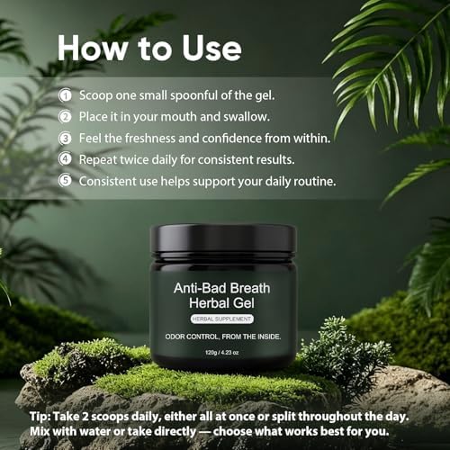 Authentic imported natural herbal supplement for chronic bad breath relief