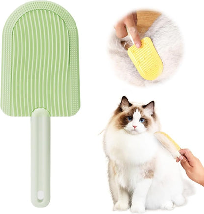 Runsgo Cat Tongue Comb,2024 New Cat Tongue Brush,Pet Ice Cream Massage Comb,Double-Sided Brush Head Design,Help Cats Remove Floating Hair (Yellow) - Image 10