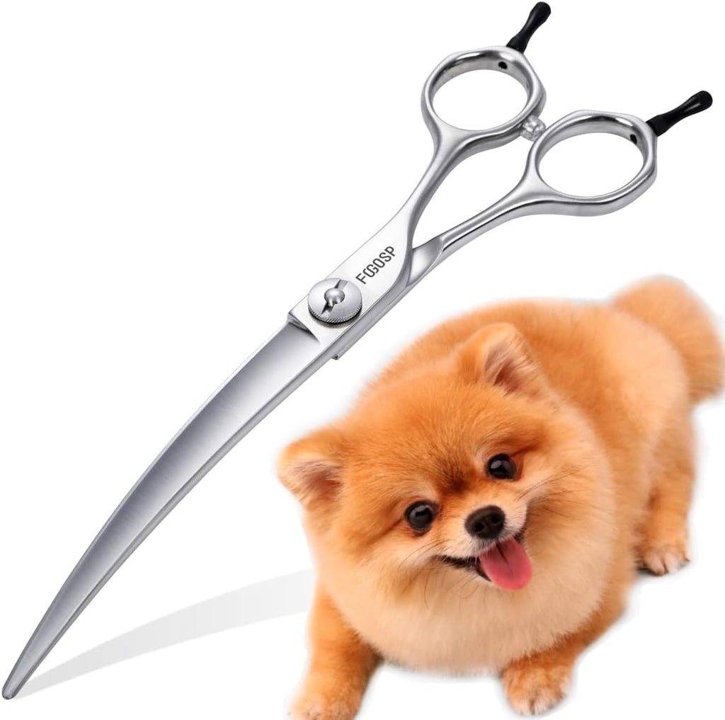 Professional Left Handed Curved Dog Grooming Scissors for Lefty Groomers 35 degrees Arc Grooming Shears for Dogs Pet Cat Japanese 440C Sharp and Durable(7.5 in,Lefty) - Image 10