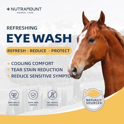 Nutramount botanical formula eye cleanser for horses and ponies reducing tear stains