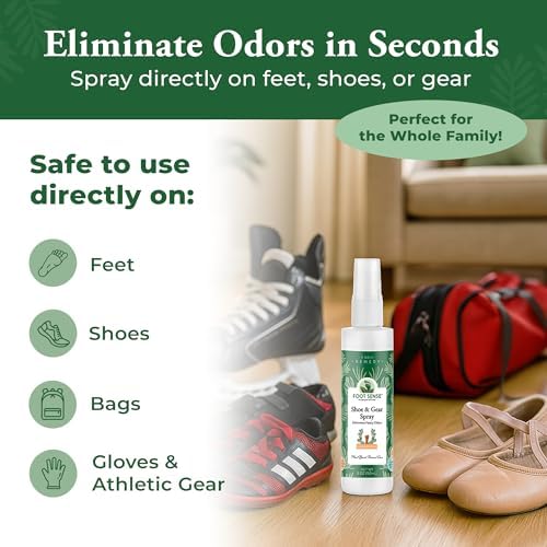 Authentic USA imported Foot Sense deodorizer for smelly feet and sports equipment.