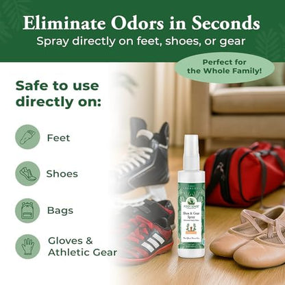 Authentic USA imported Foot Sense deodorizer for smelly feet and sports equipment.
