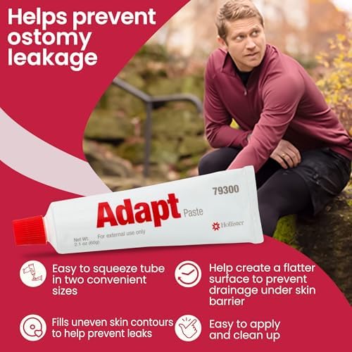 Hollister Adapt stoma caulking paste tube with red cap for leak prevention