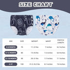 Durio marine life print swim diapers packaging view
