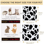 KEYIDE cat bathing and cleaning wrap laid out flat showing dimensions