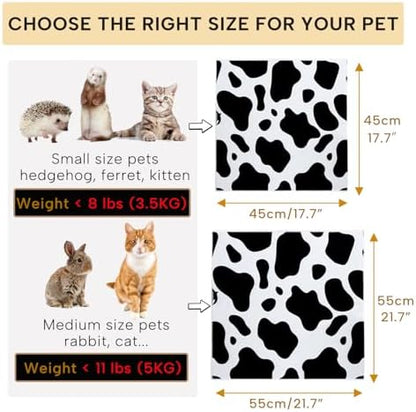 KEYIDE cat bathing and cleaning wrap laid out flat showing dimensions