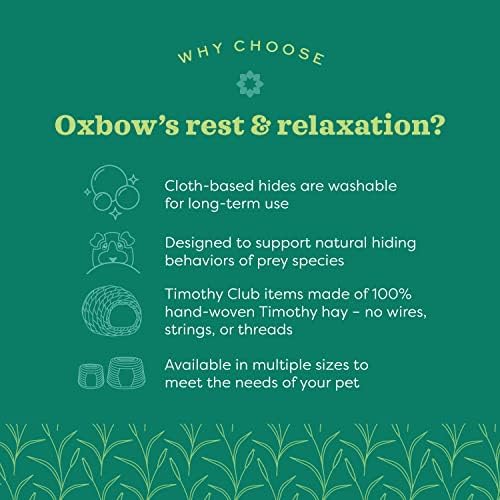 Oxbow hand-woven rabbit hideout side angle