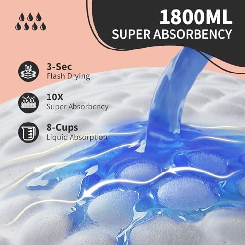 Close up of Mkiss underpad absorbent surface texture