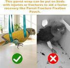 Washable parrot flight suit diaper with secure quick release closure design.