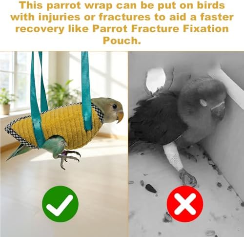 Washable parrot flight suit diaper with secure quick release closure design.