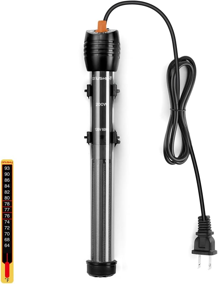 Orlushy heater package contents including free thermometer