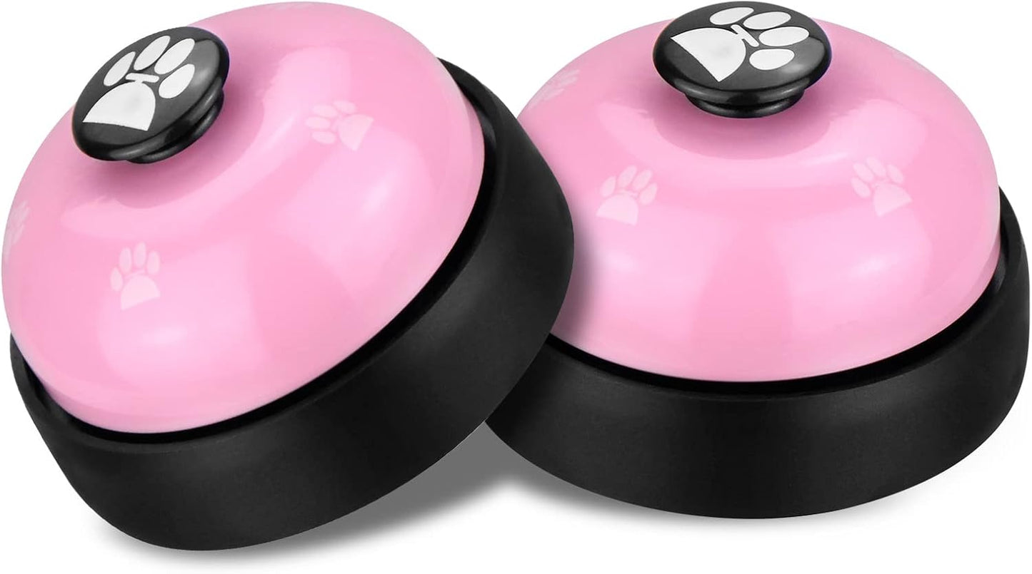 Comsmart Dog Training Bell, Set of 2 Dog Puppy Pet Potty Training Bells, Dog Cat Door Bell Tell Bell with Non-Skid Rubber Base 2 Pack White - Image 10