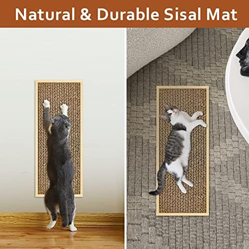 Close up view of the durable dual sided corrugated fiberboard construction for pet wellness