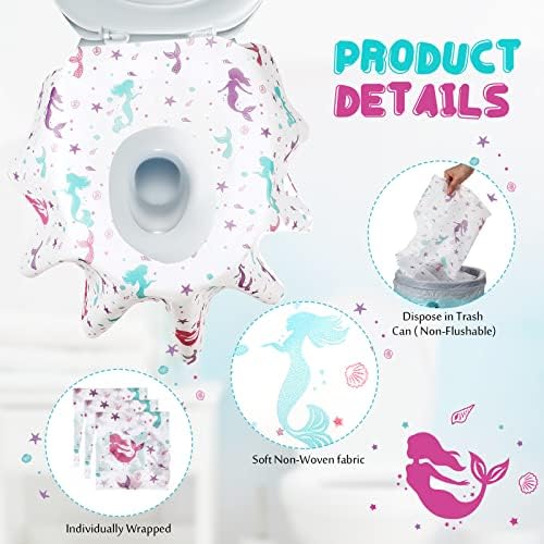 Kosiz individually wrapped portable toilet seat protectors for travel convenience