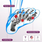 LEOWEER ball of foot cushion with adjustable straps for metatarsalgia relief.