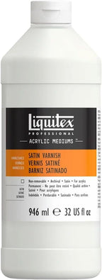 Liquitex non yellowing UV protective varnish layer application demonstration