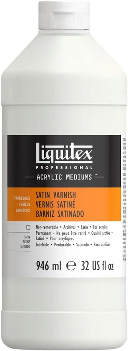Liquitex non yellowing UV protective varnish layer application demonstration