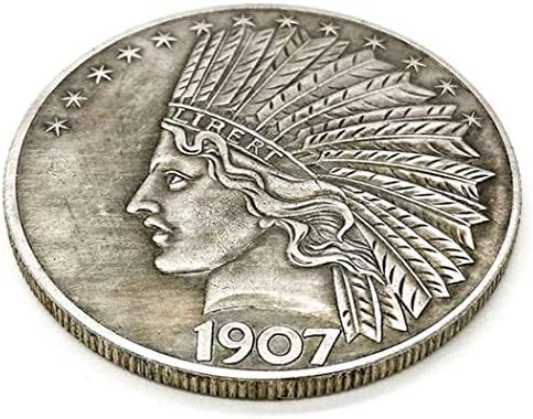 Close up view of the 925 sterling silver plated novelty coin highlighting the intricate die cast details.