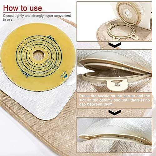 Close up of the skin friendly hydrocolloid backing on the cut to fit barrier