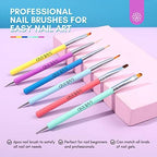Saviland multifunctional nail brushes with vibrant handles