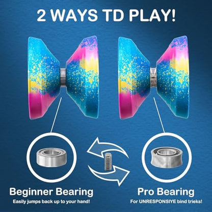 Watiieoboo R8 metal yoyo kit including strings and glove
