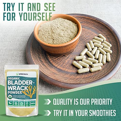 Vegan bladderwrack powder powder ingredients label