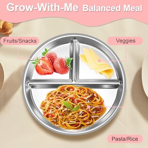 Bella's Friends 9-inch divided toddler plates for kids