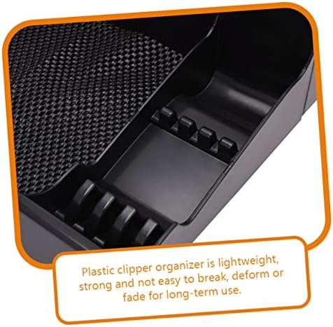 Corded clippers holder tray with specialized slots for professional shears