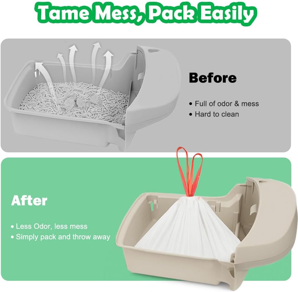 SZEE leakproof automatic waste bags drawstring pull being tied
