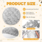 Close up view of the durable elastic band on the Youyole pet bed protector for a secure non slip fit