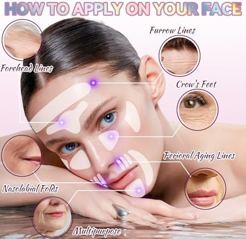 Overnight anti aging face patches placed around the eyes to target fine crow's feet lines