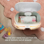 Close up of EVLA'S wipe warmer silicone seal and heating mechanism