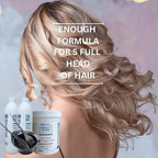 Blond Forte hair lightener professional application tools including mixing brush and protective gloves