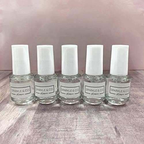 Sparkle & Co. Mini Dip Liquids Glossy Coat 4 pack front view for professional DIY home manicures.