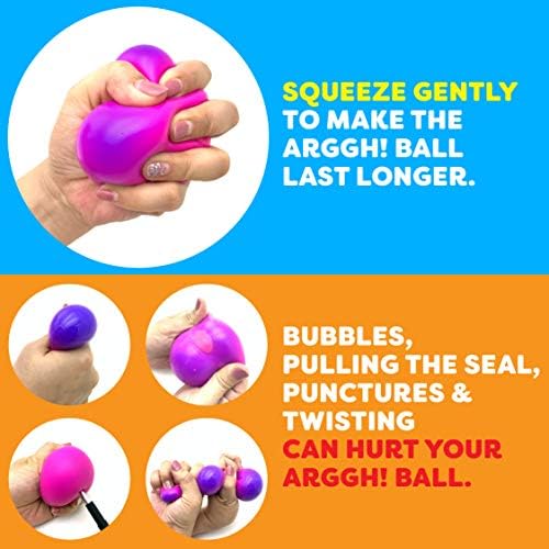 An adult using the non toxic gel stress balls at an office desk for wrist and hand physical therapy exercises.