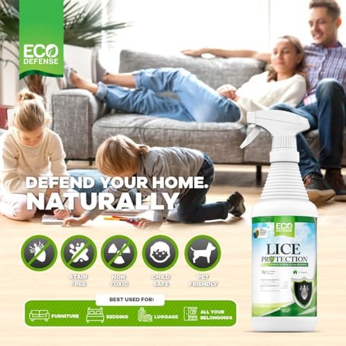 Eco Defense extra strength natural lice treatment spray for home and furniture
