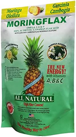 Moringflax USA authentic wellness supplement nutrition label and serving directions